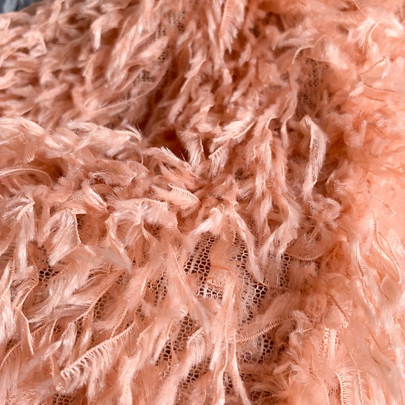 High end quality lace fabric with feather wholesale price lace with tassel for fashion dress