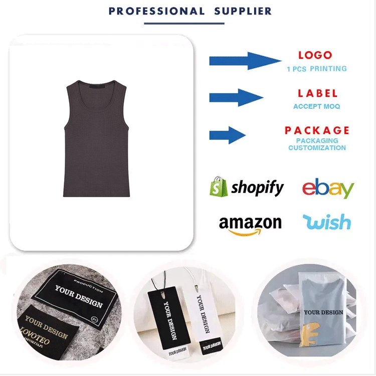 100% cotton custom tank top high quality streetwear muscle fit ribbed tank top men gym workout sleeveless t-shirt