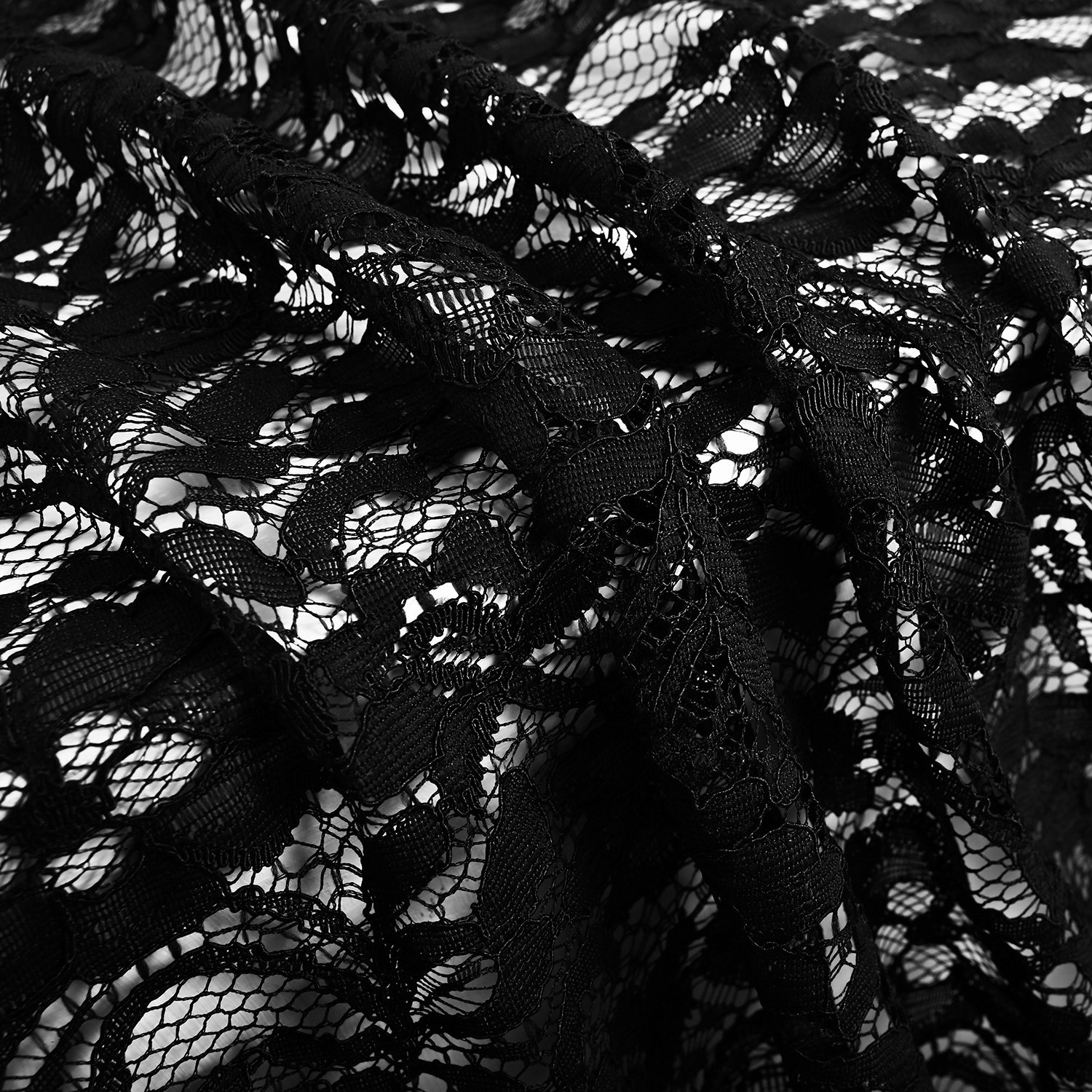 New Style Lower Price Fashion Nylon Strand Thread Floral Lace Fabric For Clothing