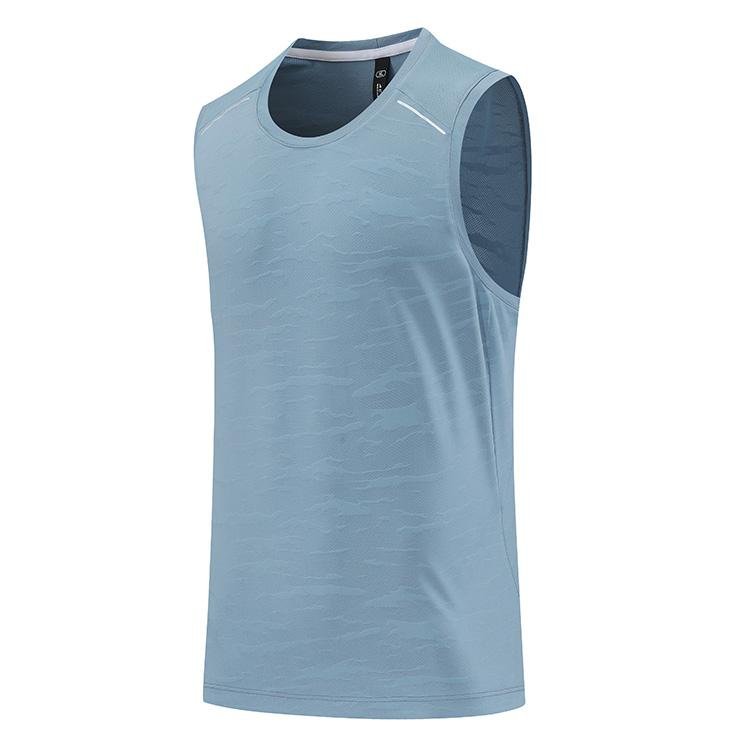 Sleeveless Curving Hem Tank Top Seamless Ribbed Breathable Training running quickly dry Gym Sports polyester tank top