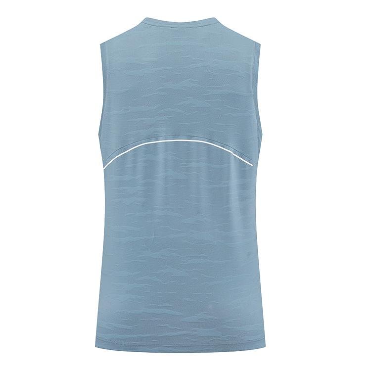 Sleeveless Curving Hem Tank Top Seamless Ribbed Breathable Training running quickly dry Gym Sports polyester tank top
