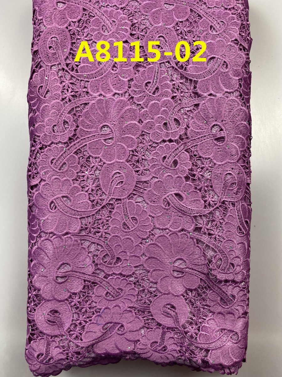 ACI New Heavy Chemical Guipure Lace Fabric Nigeria African Cord Lace Fabric 5 Yards/Piece For Wedding Dress