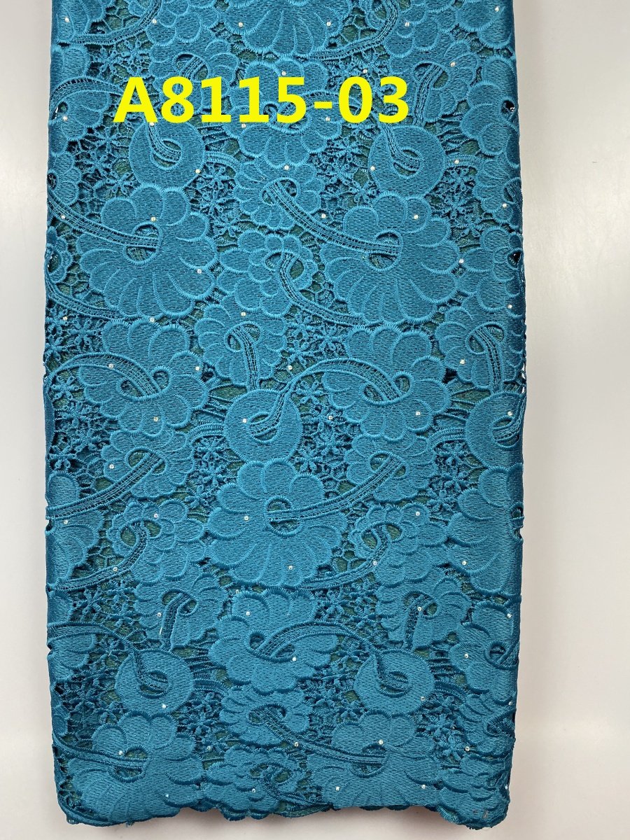 ACI New Heavy Chemical Guipure Lace Fabric Nigeria African Cord Lace Fabric 5 Yards/Piece For Wedding Dress