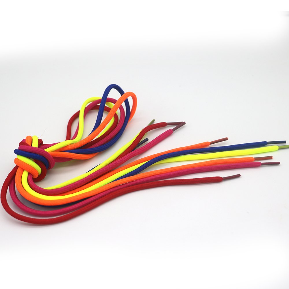 6mm Round Sports Shoelace 120cm Length Polyester Thick Hiking Bootlaces Clothing Rope Outdoor Climbing vintage Shoe Lace