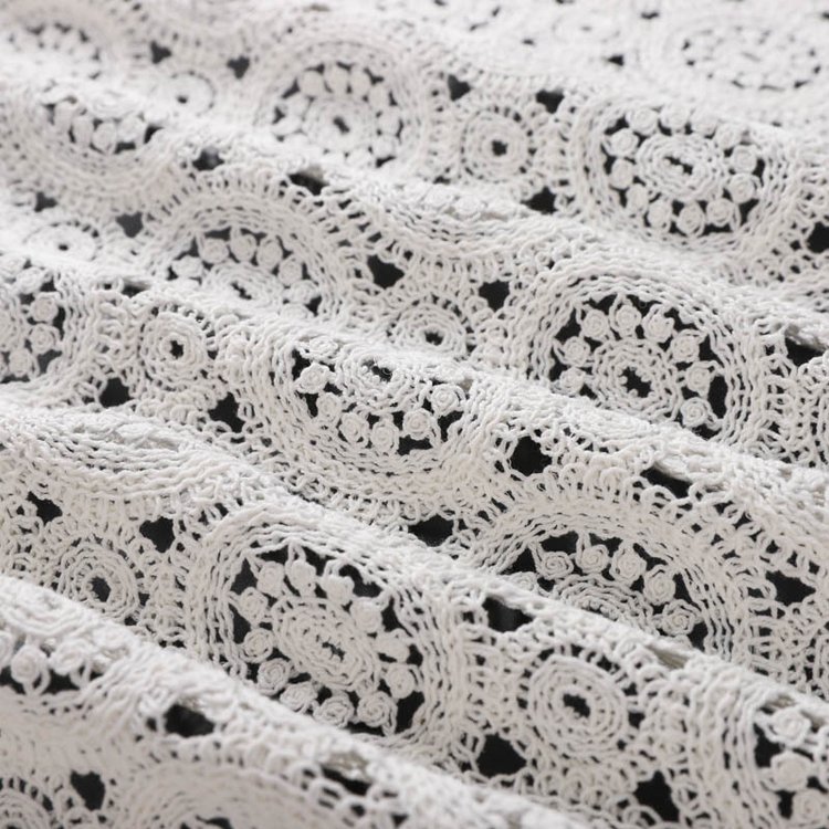 High quality 100% embroidery cotton water-soluble embroidery fabric with geometric pattern for ladies
