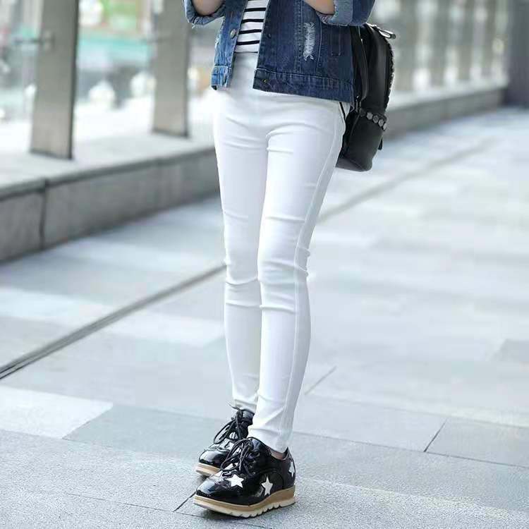 Girls Leggings Summer Kids Solid Pants Babys Girls Skinny Leggings Children Girl Slim Elasticity Trousers Pencil Pants 2-13 YEAR