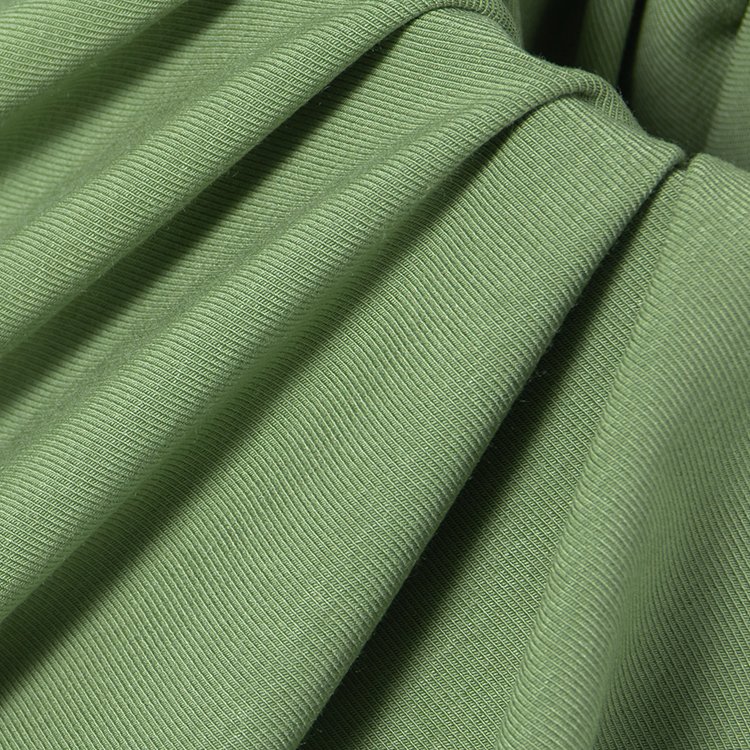Wholesale of 310gsm artificial cotton 92.5% spandex 7.5% knitted ribbed fabric autumn and winter thickened insulation fabric