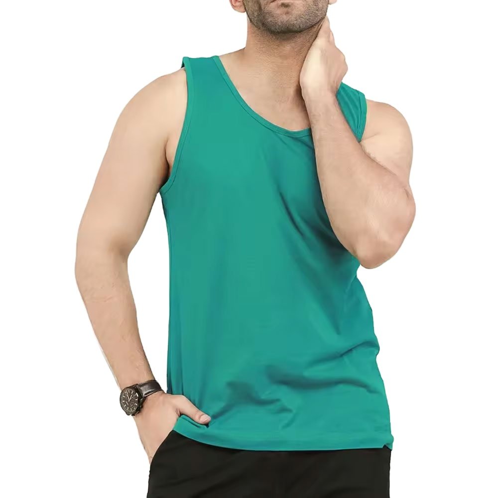 Men's Professional Custom Design Ribbed Tank Top Fine Quality Gym Wear by Manufacturer Casual Muscle Style Logo Printed Singlet