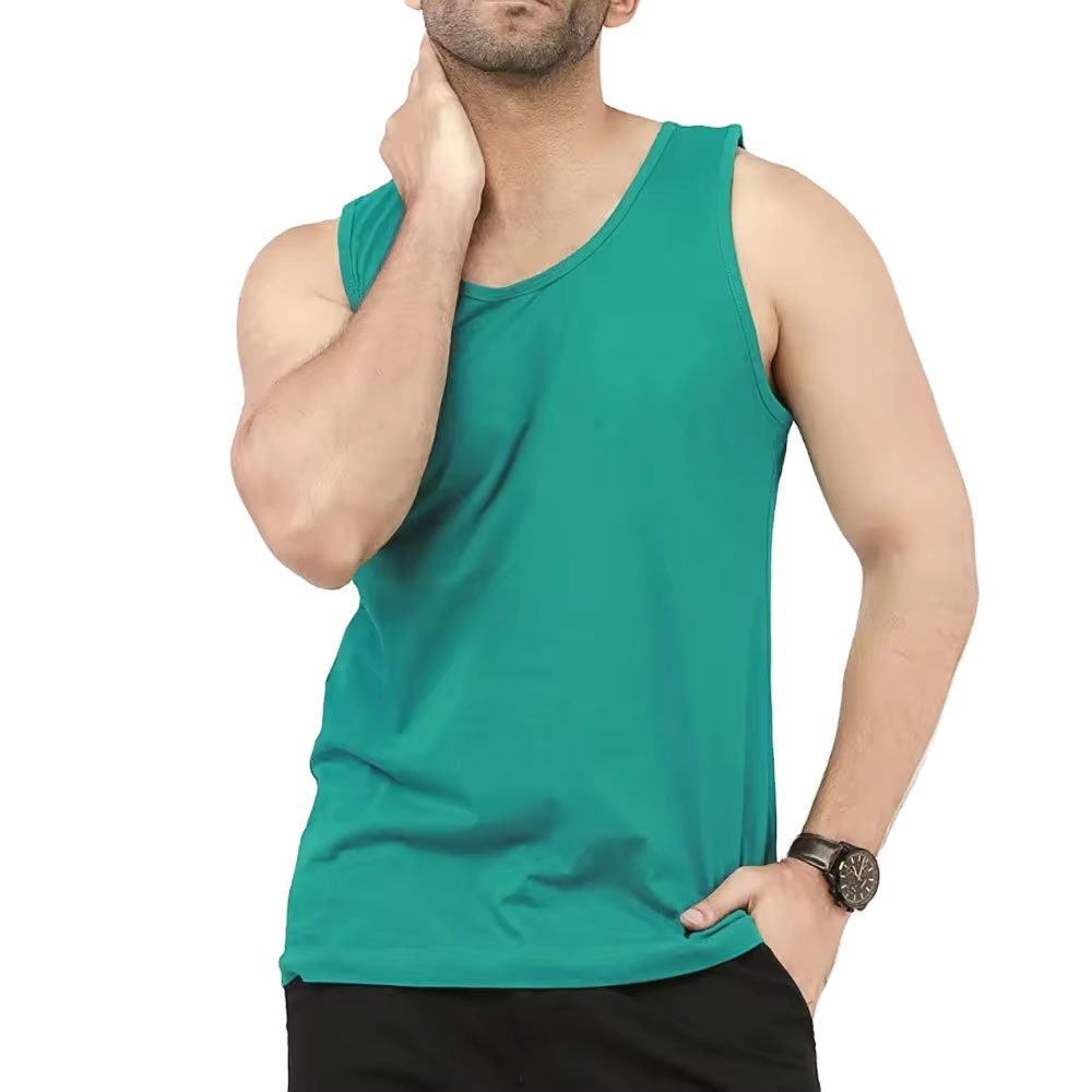Men's Professional Custom Design Ribbed Tank Top Fine Quality Gym Wear by Manufacturer Casual Muscle Style Logo Printed Singlet