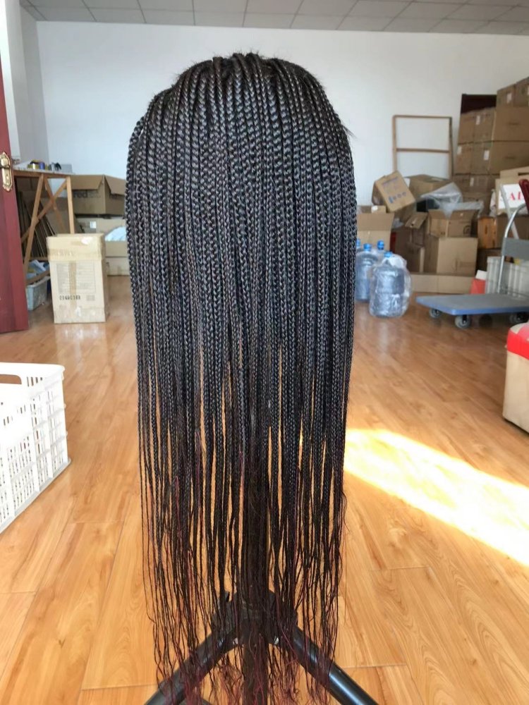 Top Quality Virgin Hair 13*4 Braided Lace Wigs Transparent Full Lace Human Hair Wigs Perruque Sans Colle For Women
