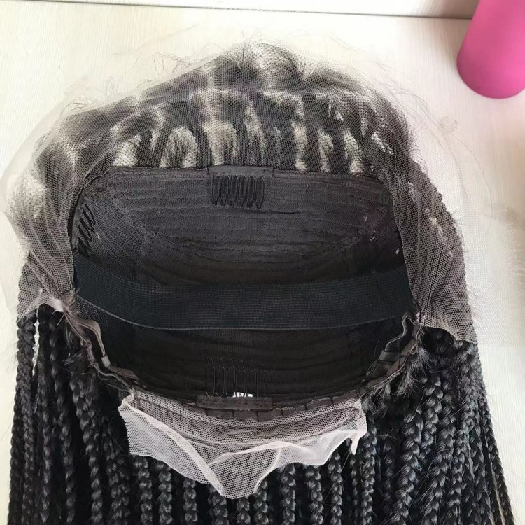 Top Quality Virgin Hair 13*4 Braided Lace Wigs Transparent Full Lace Human Hair Wigs Perruque Sans Colle For Women