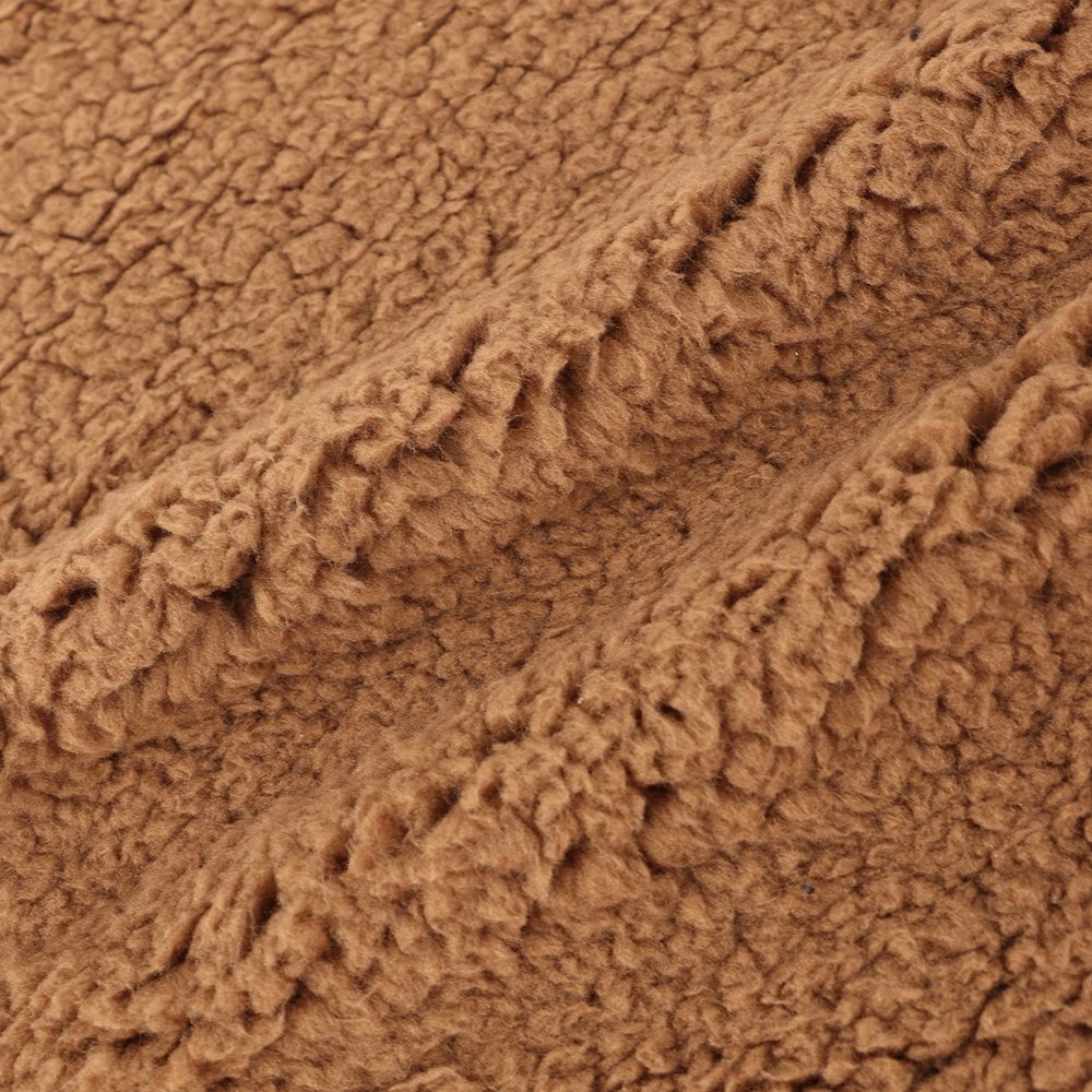 Warm Fabrics Cationic Coarse Needle Woolen Fabric bonded Imitation Lambswool Compound Winter Jackets For Men Polyamide Patterned