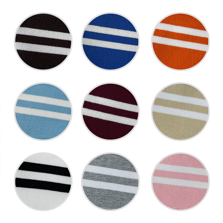 Customized Eco-friendly Ribbed Knit Cotton Fabric Cuff Rib Knitting