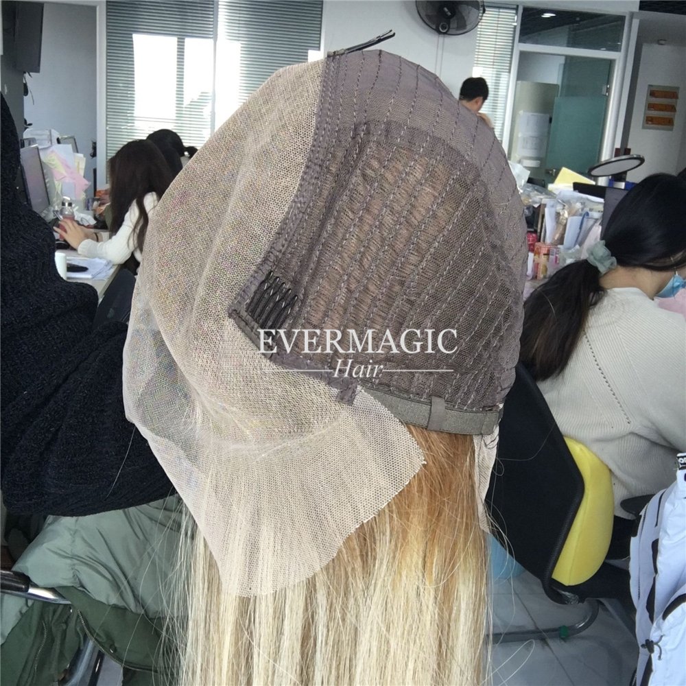 ash brown highlight balayage color lace frontal wigs Ombre brown color human hair wigs