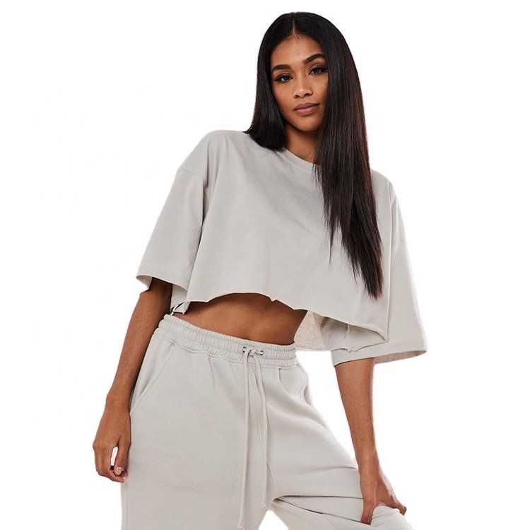 Wholesale Custom 2022 Ribbed Ladies Cute Sexy Crop Top Shirt Black White Plain Womens With Custom Label korean