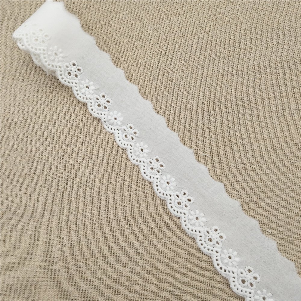 3.5cm cotton lace ribbon trim embroidery trim lace