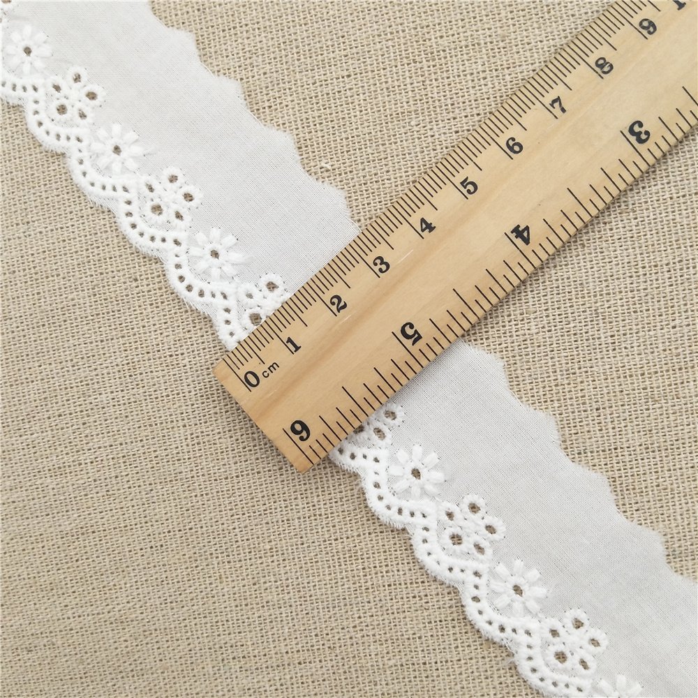 3.5cm cotton lace ribbon trim embroidery trim lace