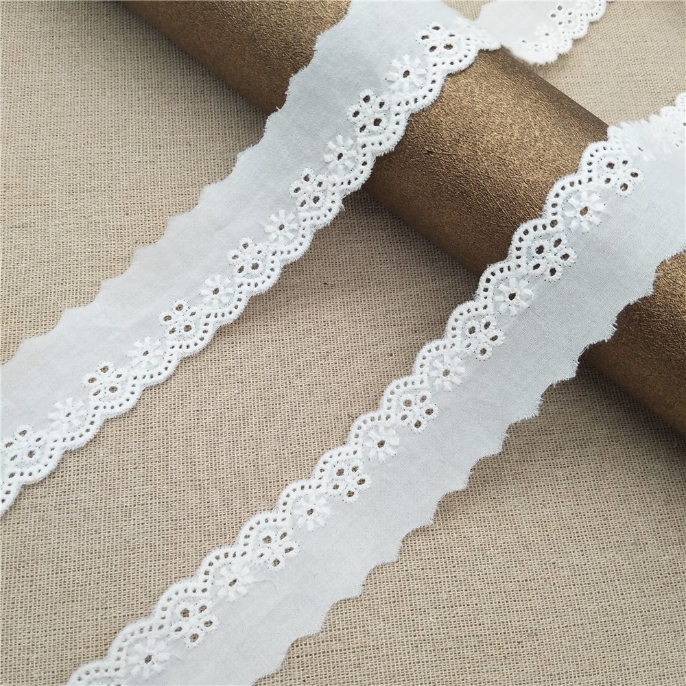 3.5cm cotton lace ribbon trim embroidery trim lace