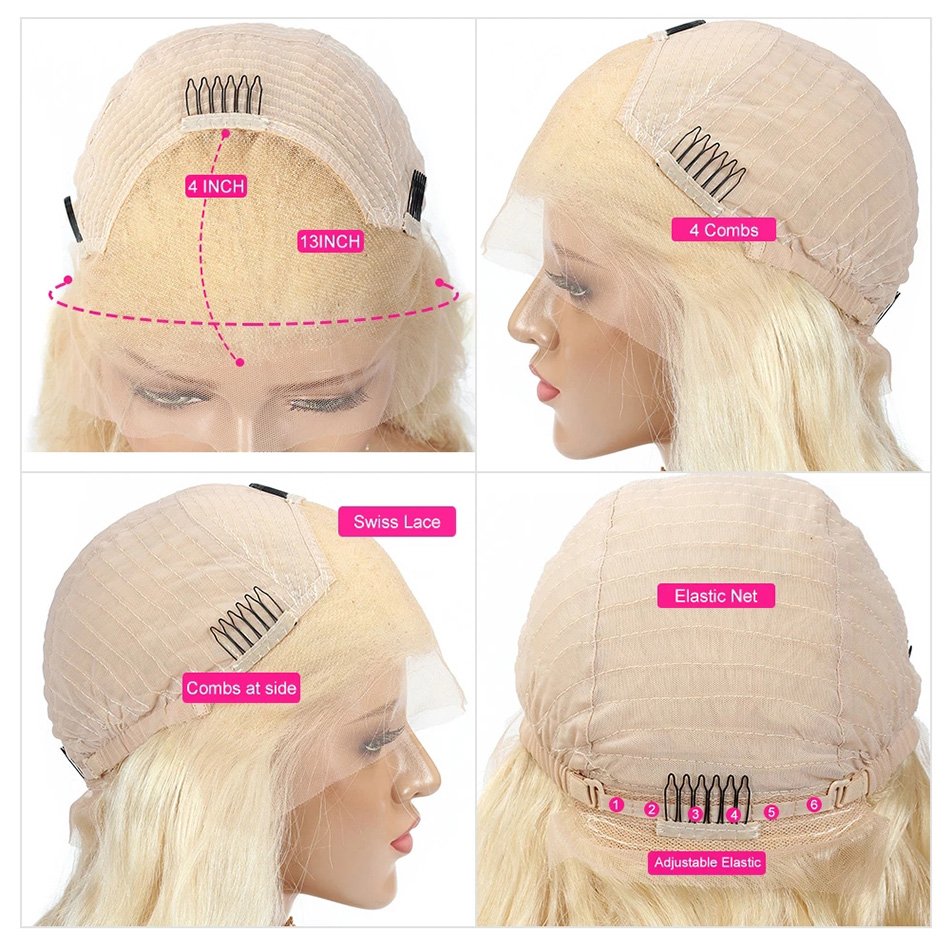 Wholesale Pre-plucked 13x4 13x6 613 Lace Front Wig Human Hair ,613 Hd Lace Frontal Wig,Blonde 613 Full Lace Human Hair Wig