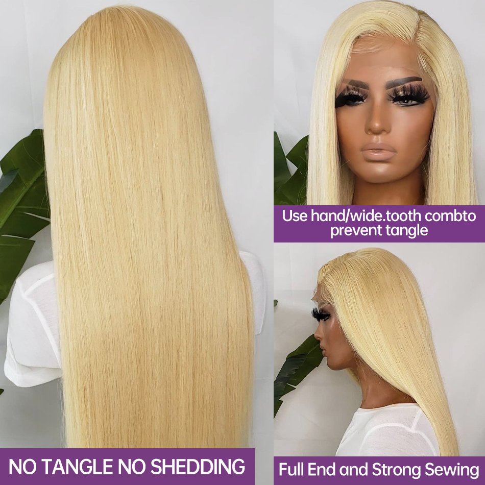 Wholesale Pre-plucked 13x4 13x6 613 Lace Front Wig Human Hair ,613 Hd Lace Frontal Wig,Blonde 613 Full Lace Human Hair Wig