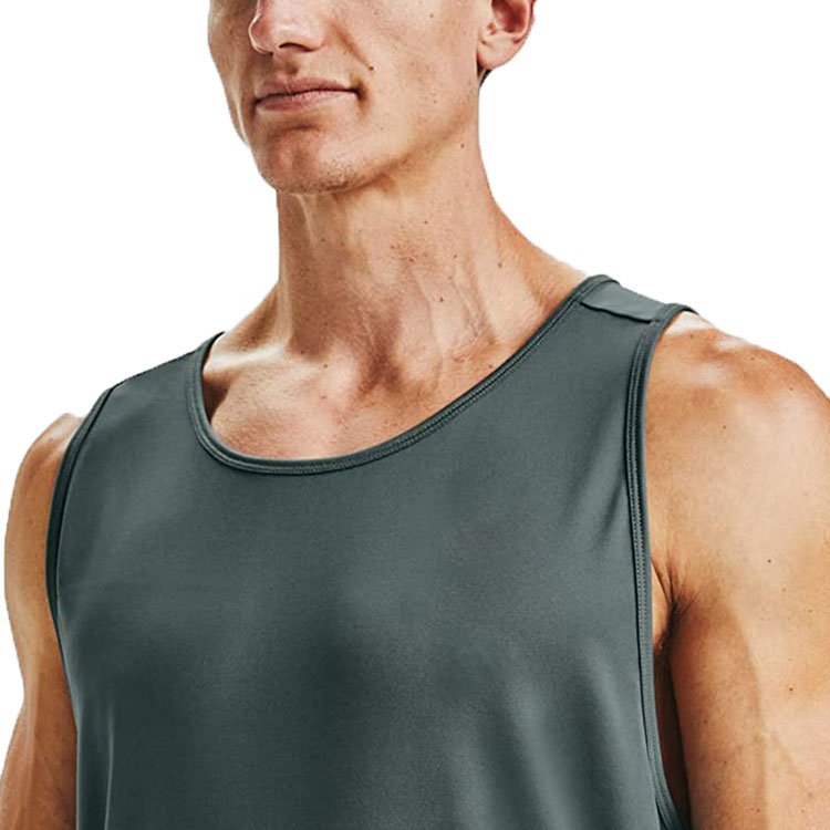 High Quality Solid Color Gym Tank Tops Custom Ribbed men Sports tank tops USA Size Stringer Stretchable Muscle Men's Tanktops