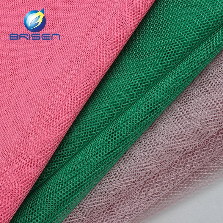 Colorful extra wide fabrics knit net wholesale embroidery fabric tulle