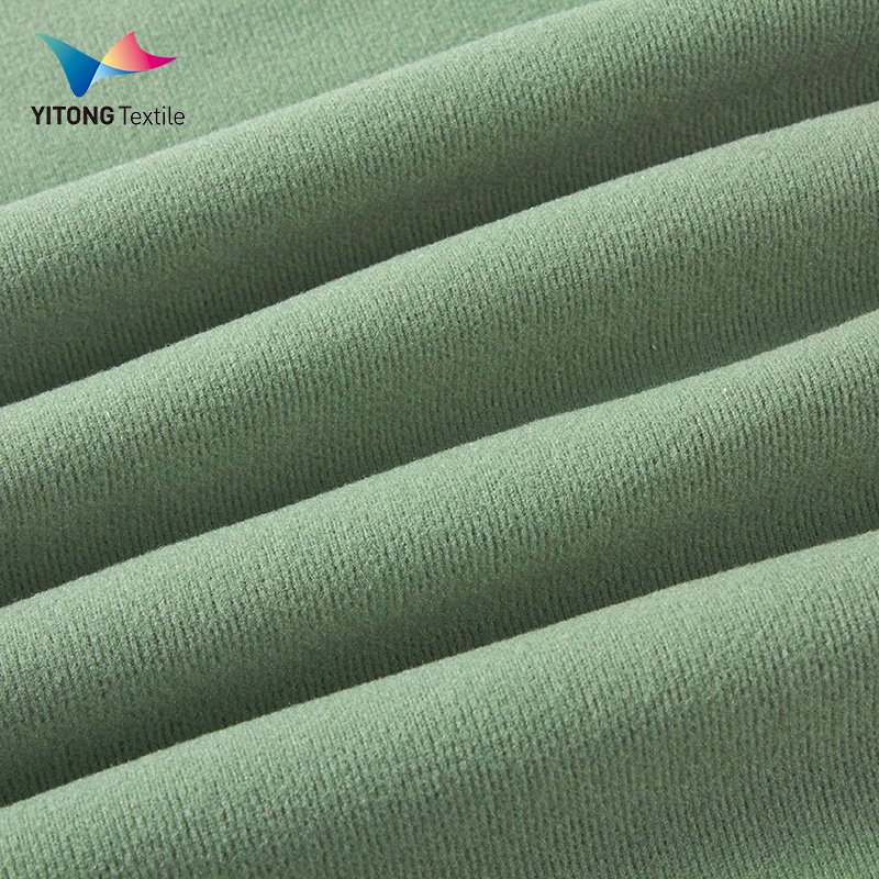 Stock Lot 260 gsm Ribbed Polyester Elastane Fabric93% Polyester 7% Spandex Fabric for Thermal Underwear