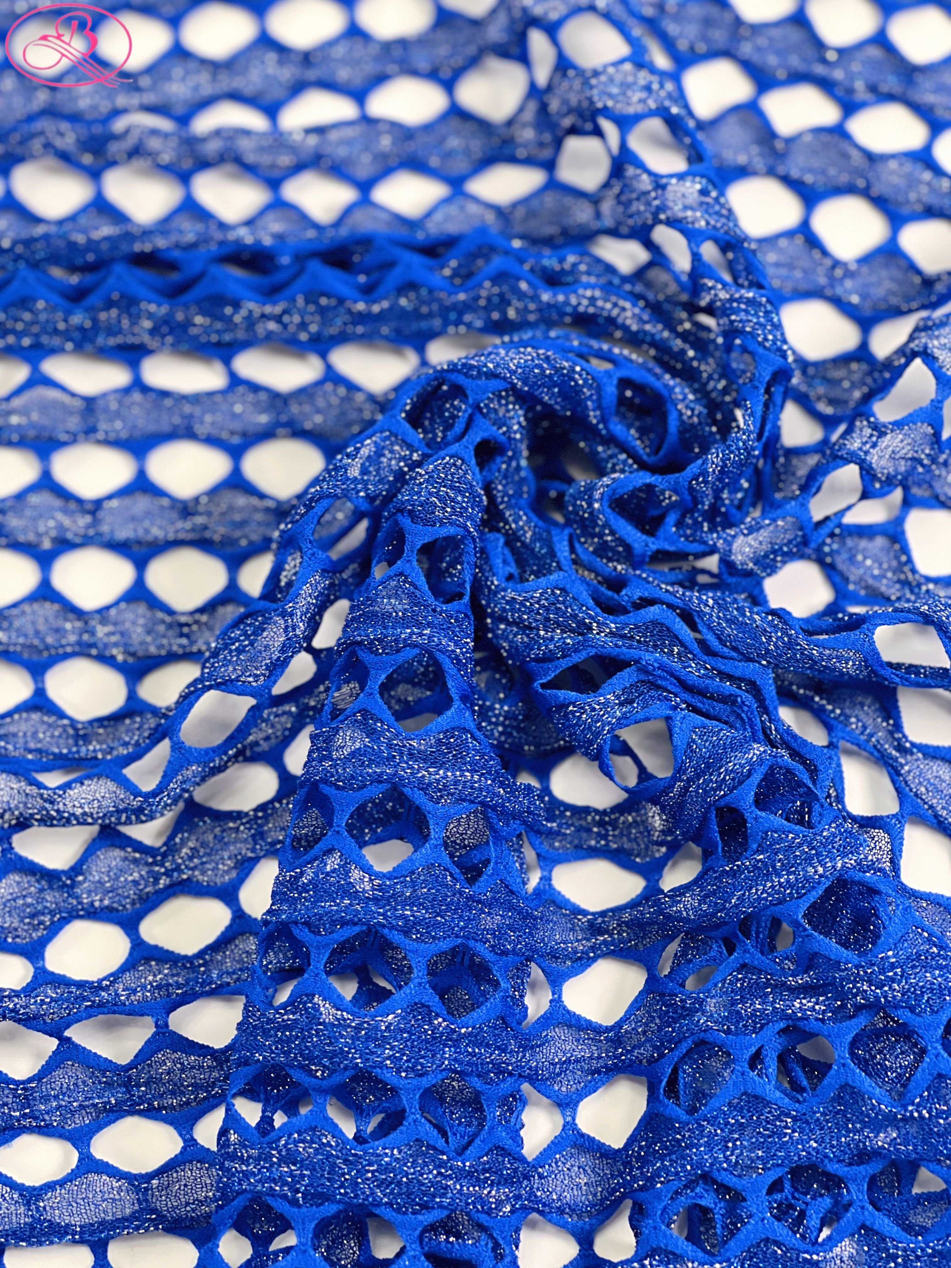 Sparkling Sequins Lace Fabric Sexy Small Hole Mash Fabric for Dress Wedding Dress Tops Stage Costume Jacquard Embroidery Fabric