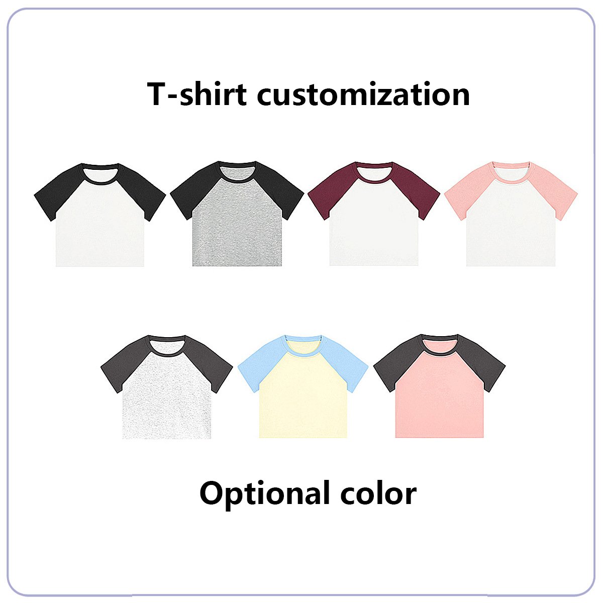 Customized embroidery short sleeved t-shirt for women's summer slim fit with exposed navel rib short crop top