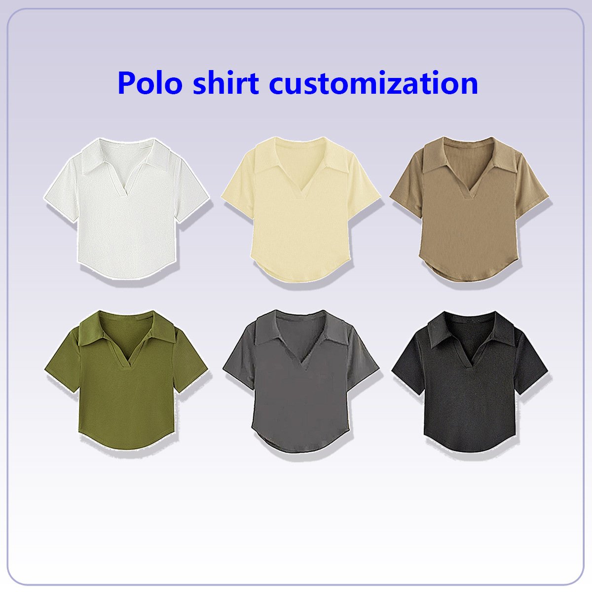 Customized embroidery short sleeved t-shirt for women's summer slim fit with exposed navel rib short crop top