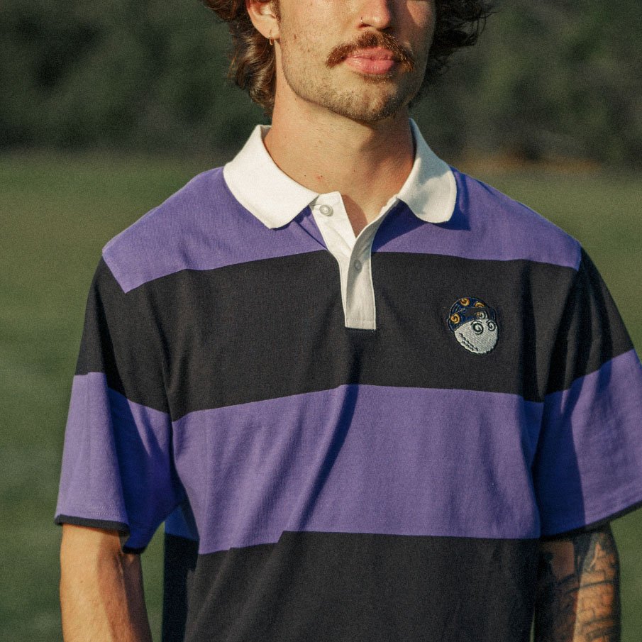 2023 Fashion High Quality Men's Classic Striped Polo Shirts 100% Cotton Embroidery Logo Flat Knit Rib Polo Collar Shirts