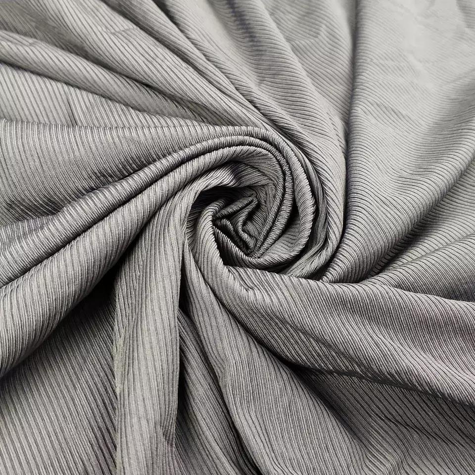Rib knit mesh matte soft touch fabric high elastic nylon spandex fabric for underwear swimwear sportswear