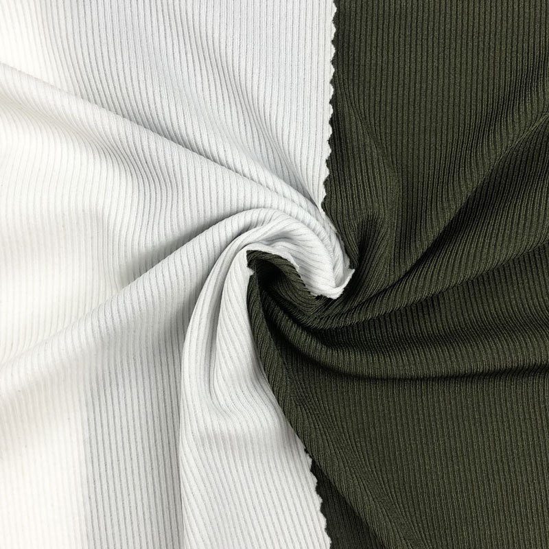 Rib knit mesh matte soft touch fabric high elastic nylon spandex fabric for underwear swimwear sportswear