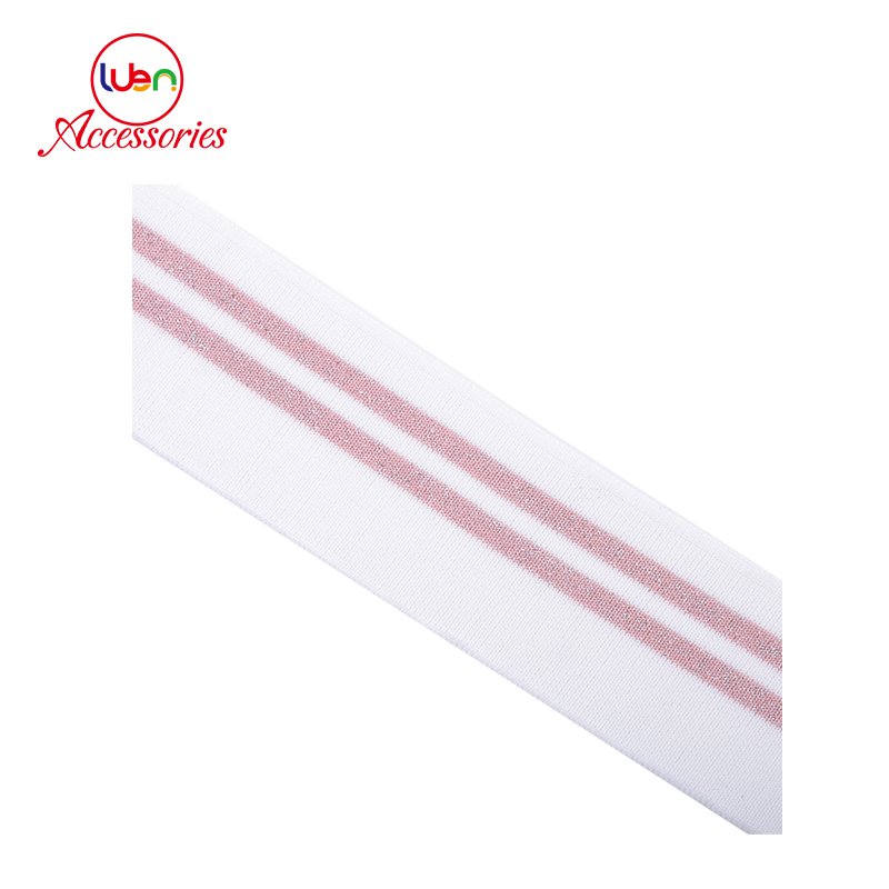 Customized 1x1 flat knit rib knit trim for polo collar