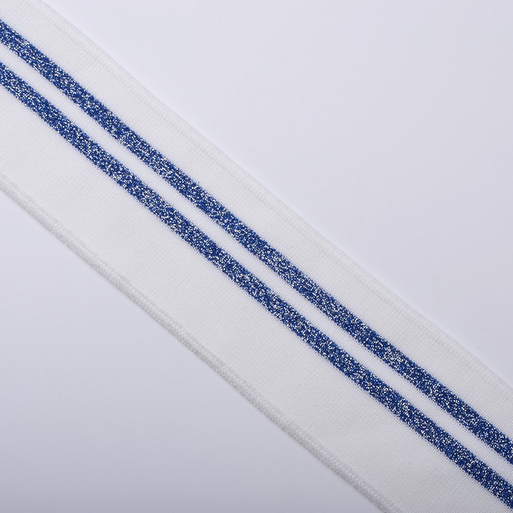 Customized 1x1 flat knit rib knit trim for polo collar