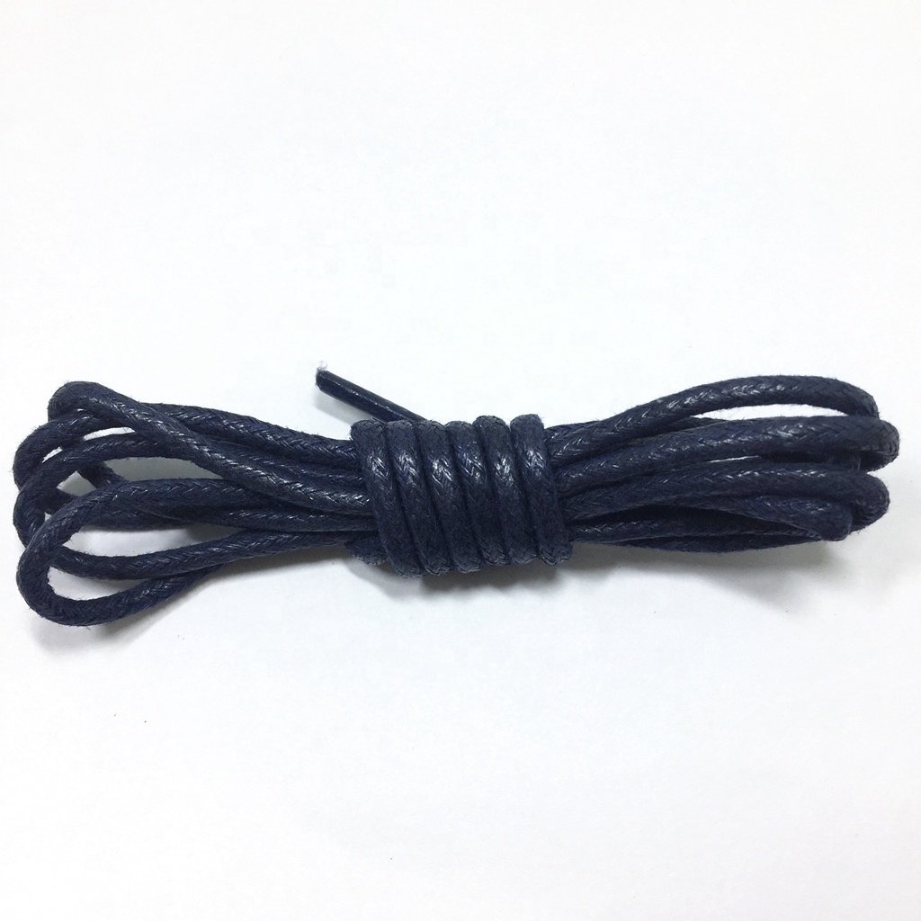 Wholesale multi colored cotton leather shoes us thin round wax Waterproof shoe laces