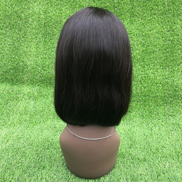 Human hair bob cut wig lace frontal with baby hair straight human hair wigs short bob