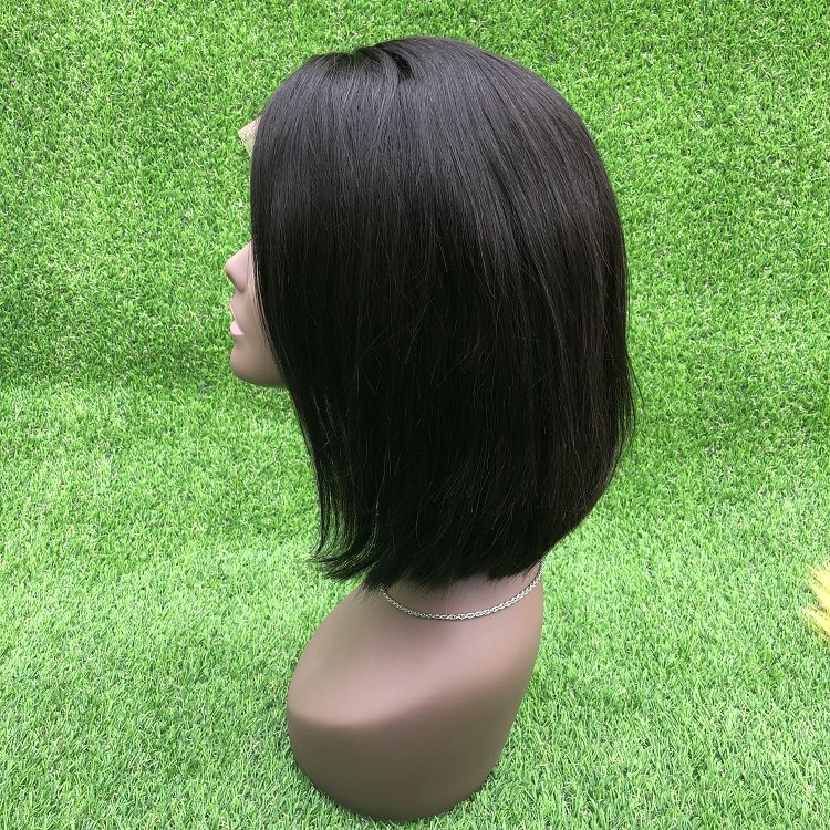 Human hair bob cut wig lace frontal with baby hair straight human hair wigs short bob