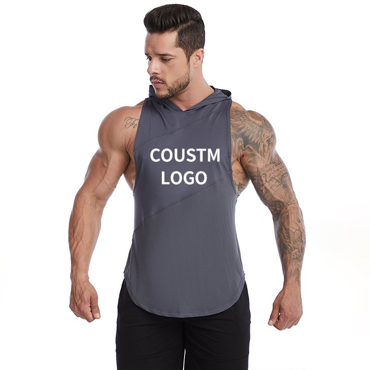 Premium Men'S Sports Tank Topscasual Men'S Running Tank Tops For Summer Dry Fit Sleeveless Hoodie