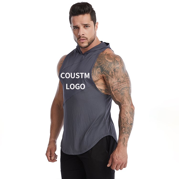 Premium Men'S Sports Tank Topscasual Men'S Running Tank Tops For Summer Dry Fit Sleeveless Hoodie
