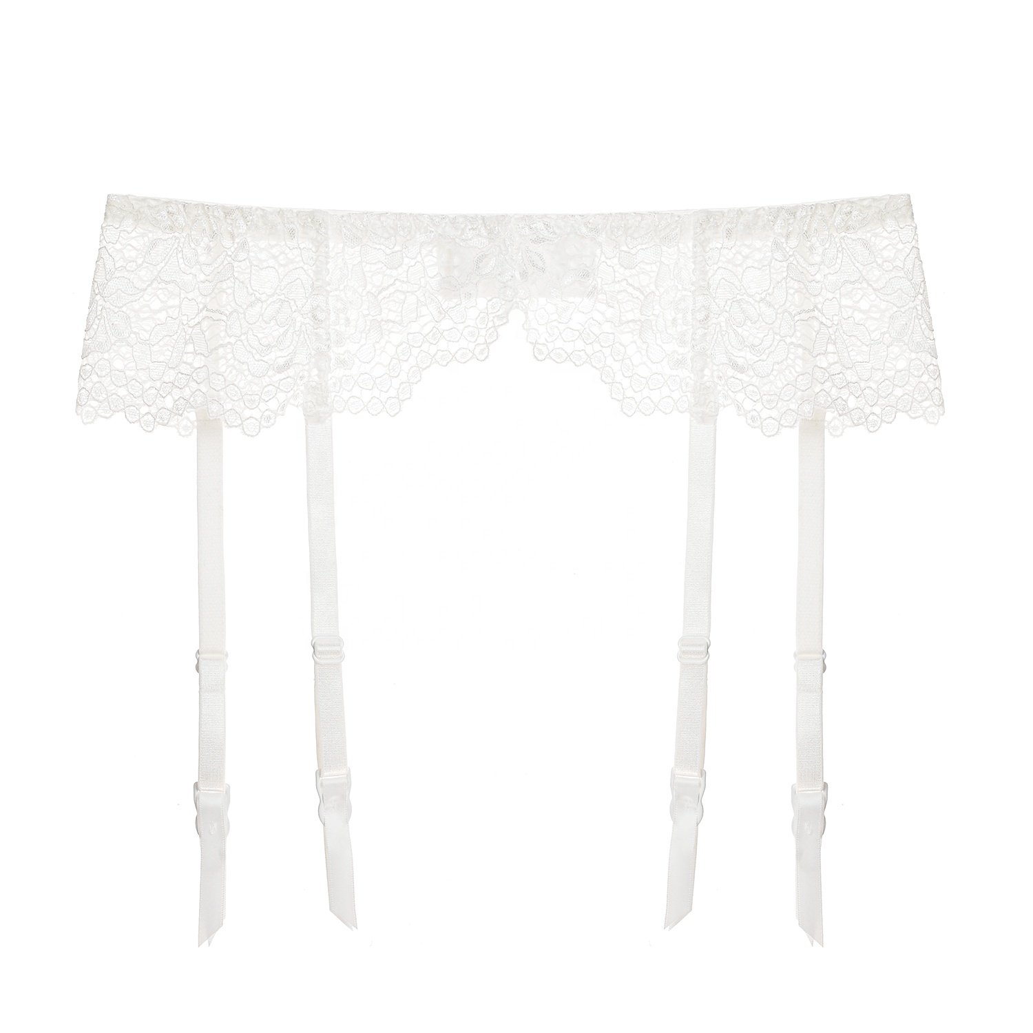 Wholesale Underwear Accessories Floral High Waist Lingerie Lace Transparent With No Panties Sexy Women garter Belt
