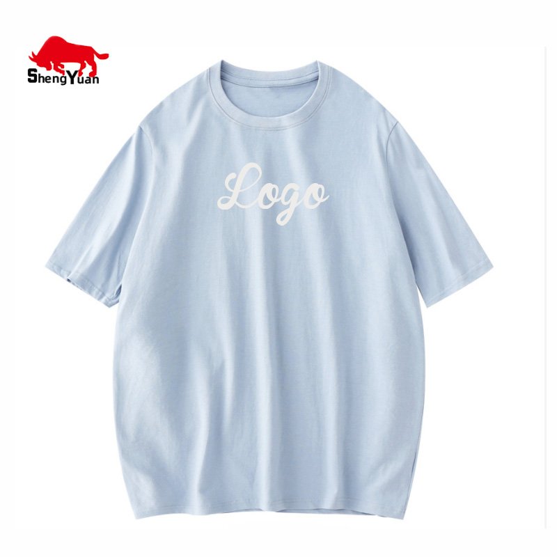 Customized Printed Women's Street Fashion Casual 100% Cotton Plain Short Sleeve Blank Woman T Shirt