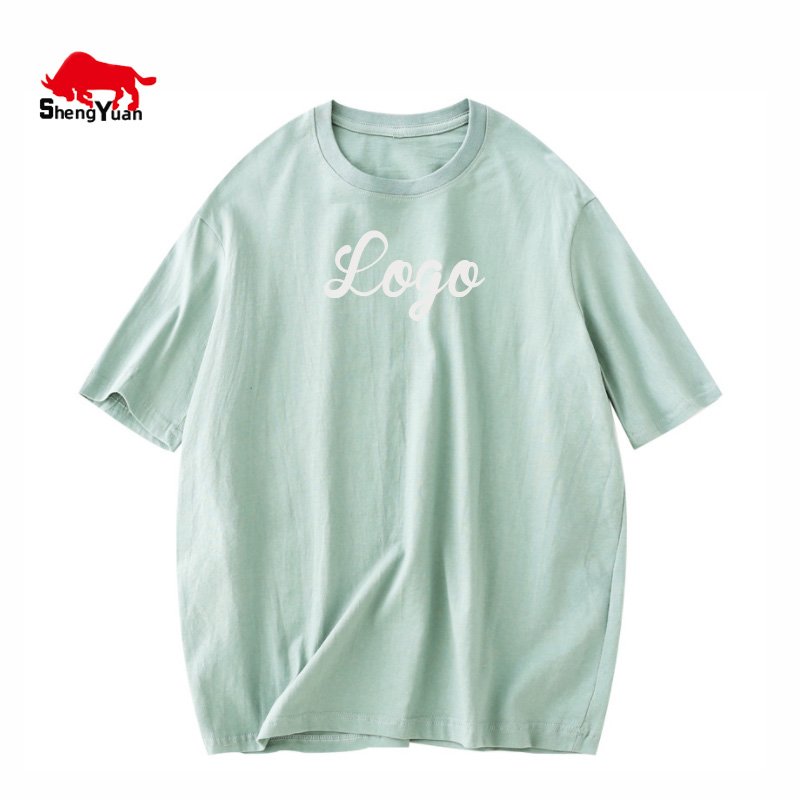 Customized Printed Women's Street Fashion Casual 100% Cotton Plain Short Sleeve Blank Woman T Shirt