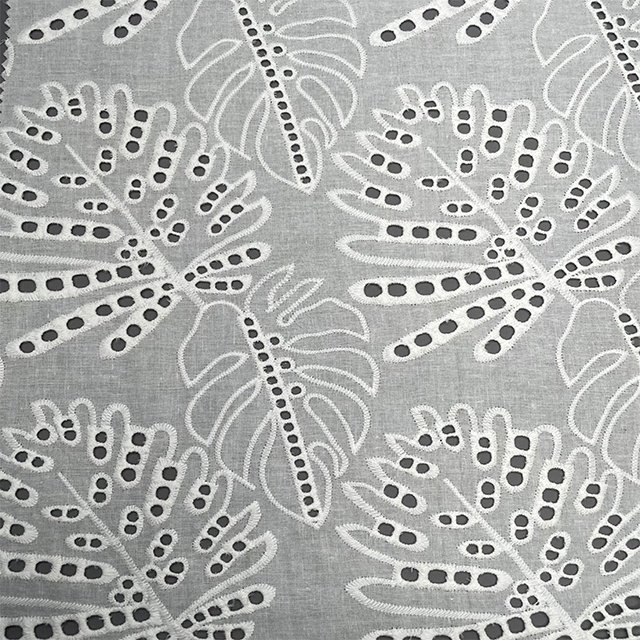 TUTON Guipure French Lace Embroidery Fabric for Dress Top Quality Custom Wholesale TC Cotton Water Soluble Polyester / Cotton