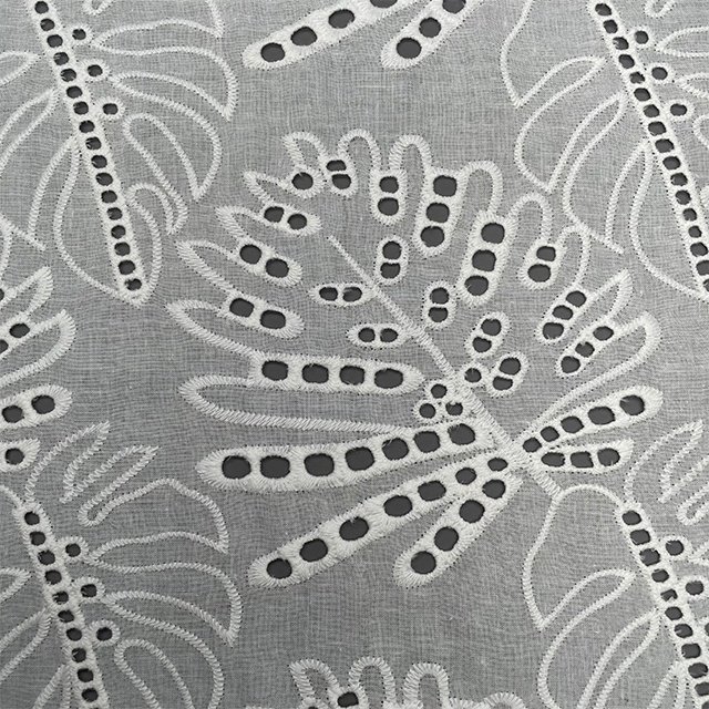 TUTON Guipure French Lace Embroidery Fabric for Dress Top Quality Custom Wholesale TC Cotton Water Soluble Polyester / Cotton