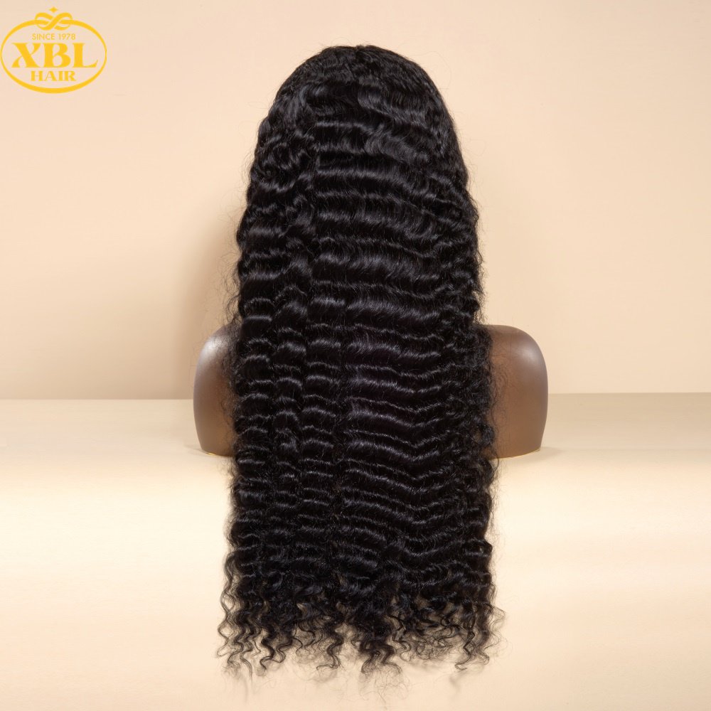 XBL bleached knots hd lace wig pineapple wave hair unprocessed preplucked virgin glueless human hair wigs for black women