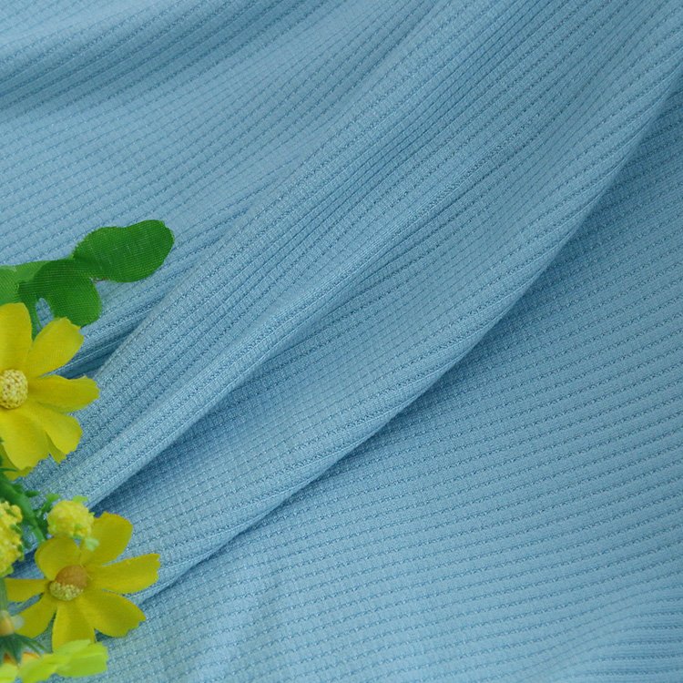 Fabric for Casual Wear Factory Direct High Stretch 92%rayon 8%spandex Rib Knitted 245gsm Spandex Fabric 18 Weft Plain Dyed 19 26