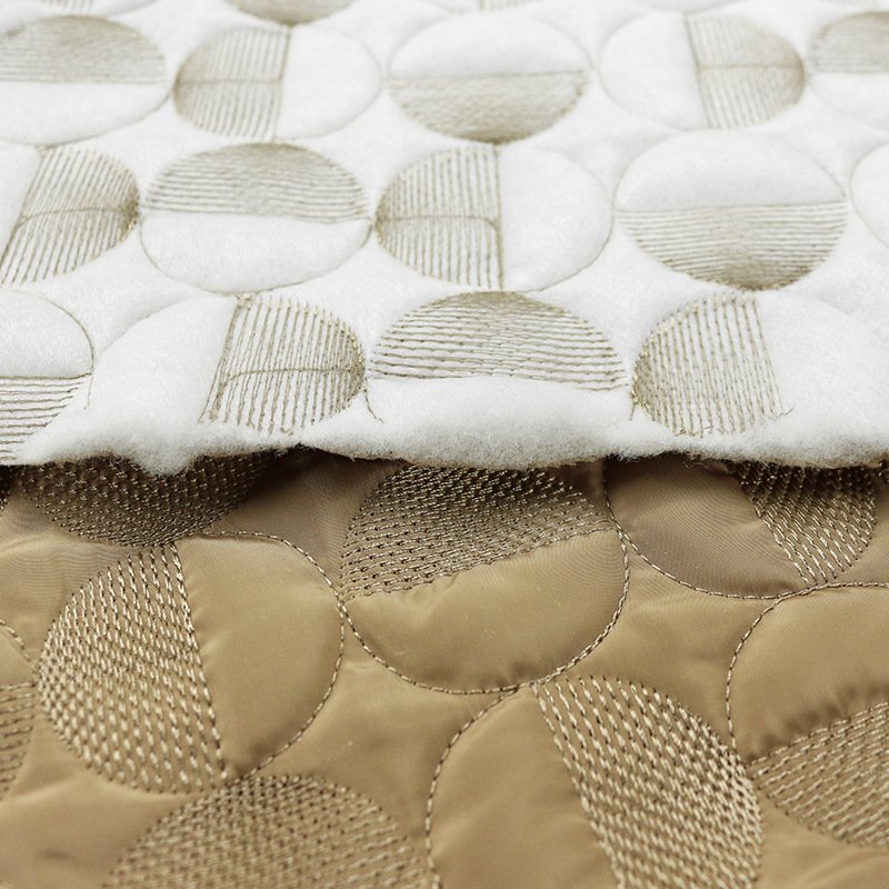 Embroidery circle quilting fabric polyester imitation memory quilted round pull needle autumn and winter cotton handmade sewing
