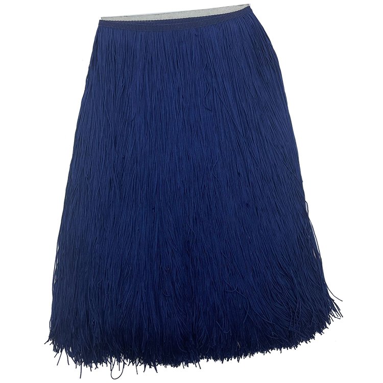 Wholesale 50cm Long Encryption Polyester Tassel Fringe Lace Trimming For Boho Latin Dance Dress