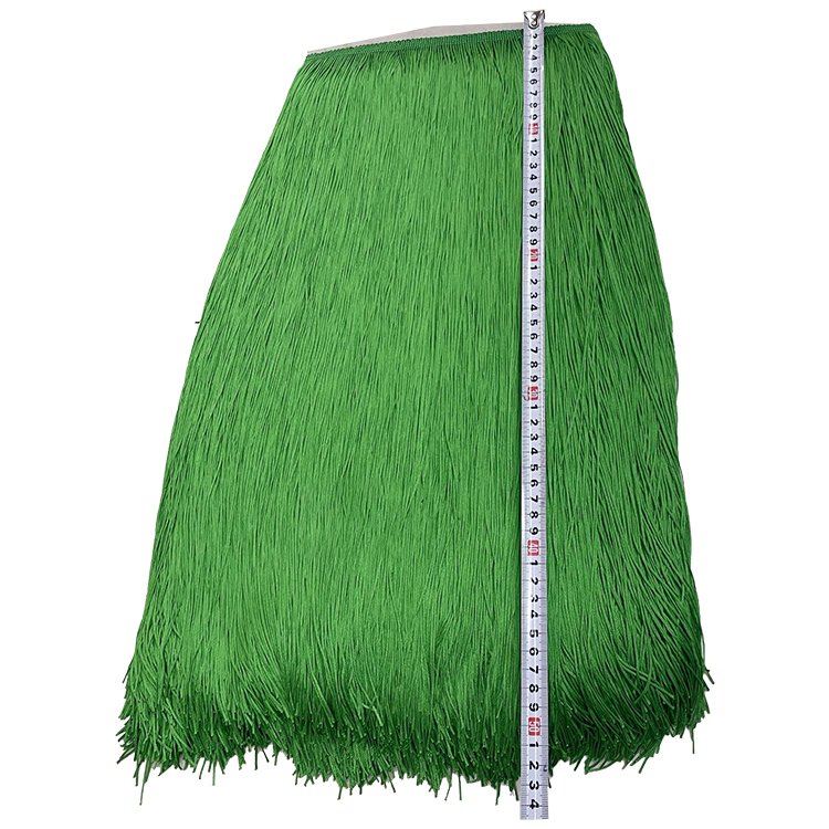 Wholesale 50cm Long Encryption Polyester Tassel Fringe Lace Trimming For Boho Latin Dance Dress
